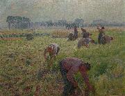 Flax harvesting Emile Claus